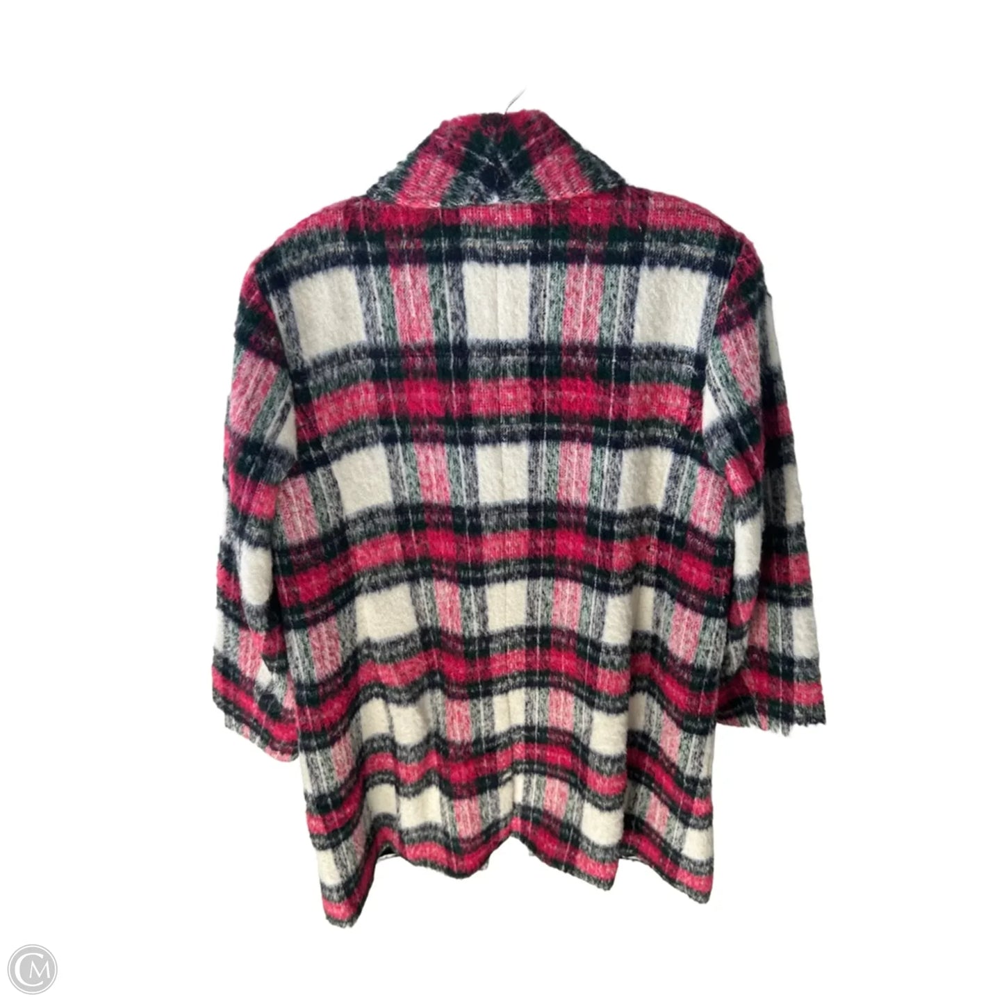 Coat Wool By Talbots In Blue & Pink, Size: L