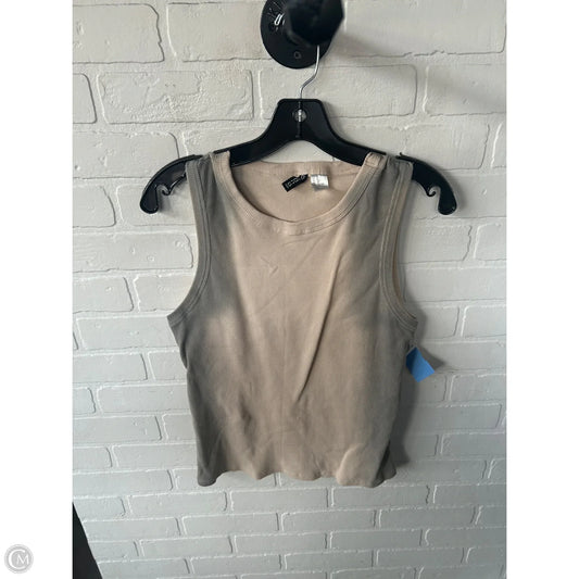 Top Sleeveless Basic By Divided In Grey & Tan, Size: Xl