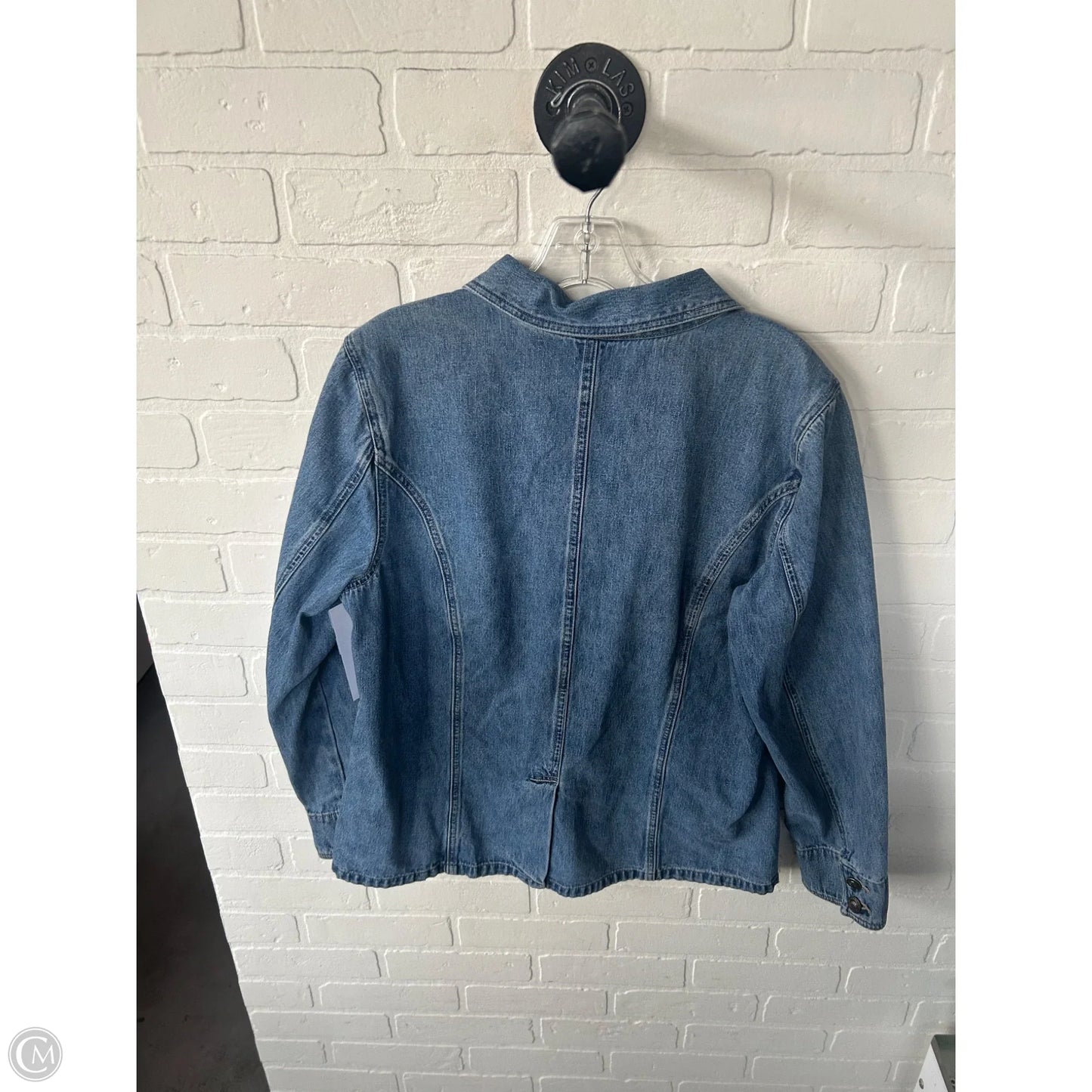 Jacket Denim By St Johns Bay In Blue Denim, Size: L