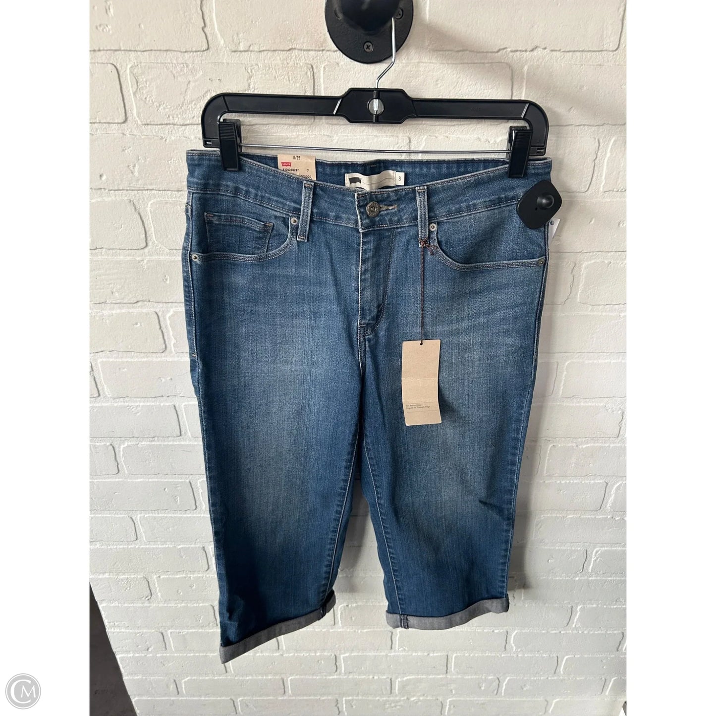 Capris By Levis In Blue Denim, Size: 8