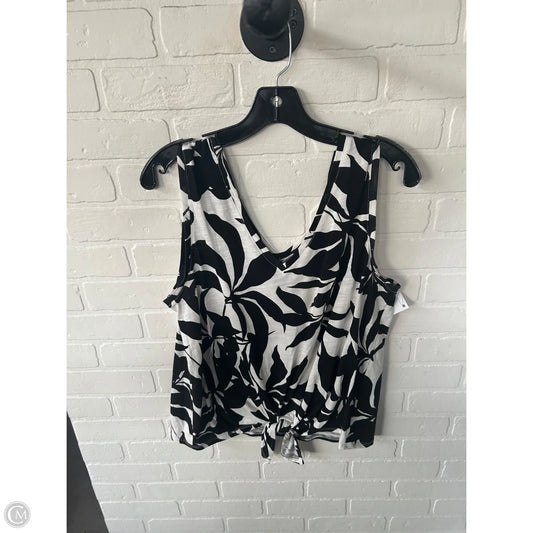 Top Sleeveless By Sanctuary In Black & White, Size: Xl