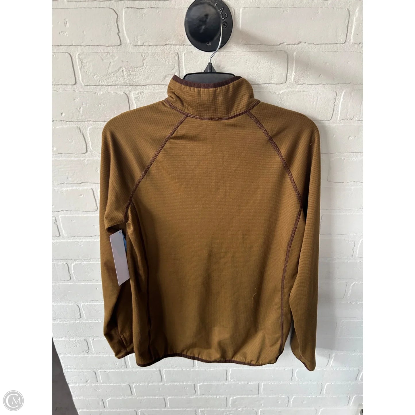 Athletic Jacket By Eddie Bauer In Brown, Size: M