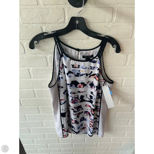Blouse Sleeveless By White House Black Market In Blue & White, Size: M