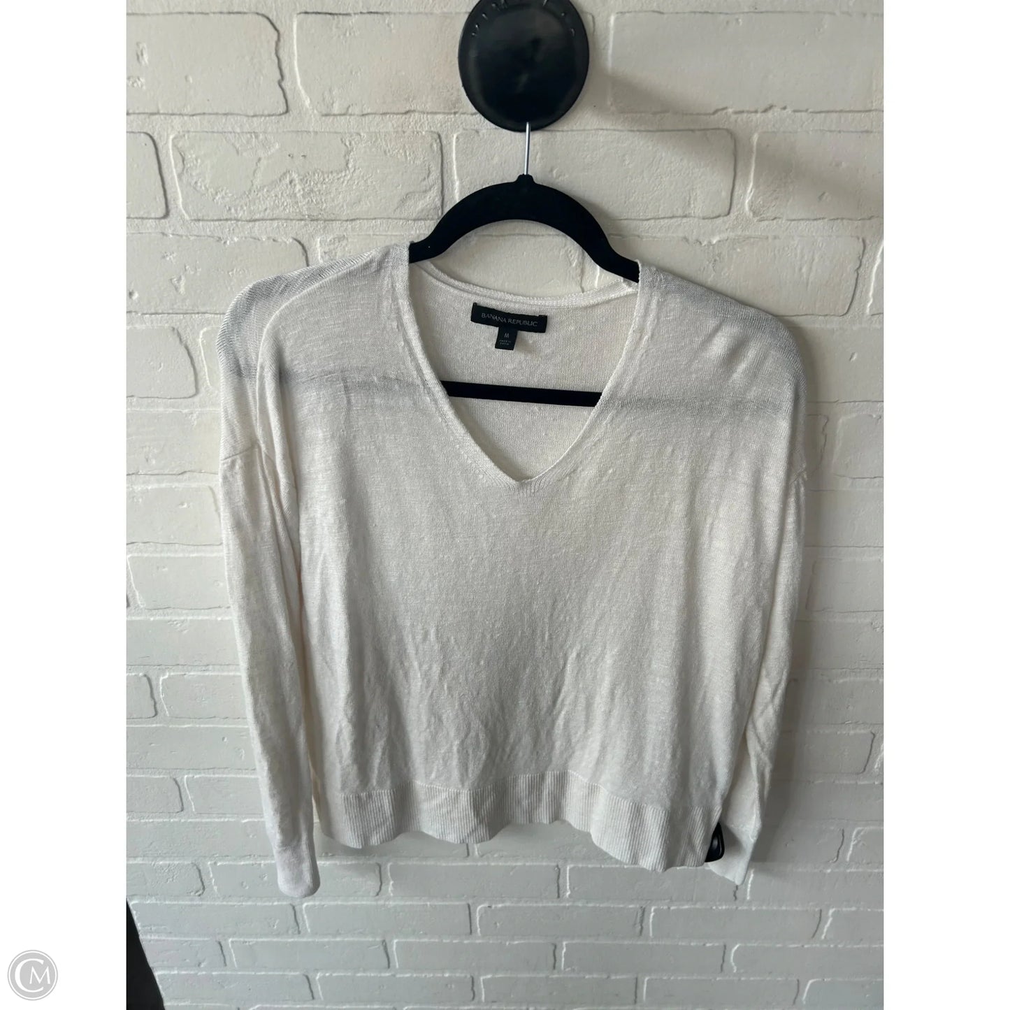 Sweater By Banana Republic In White, Size: M