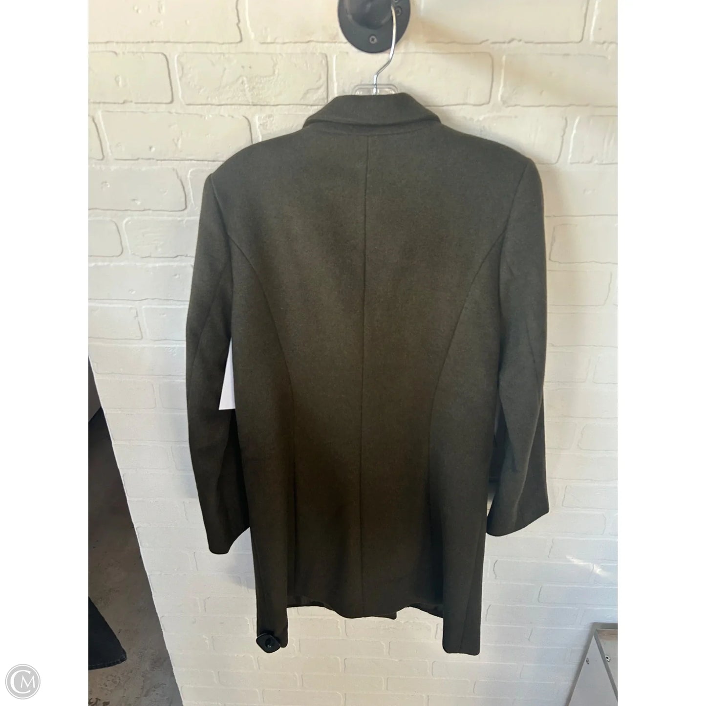 Coat Wool By Forever 21 In Green, Size: M