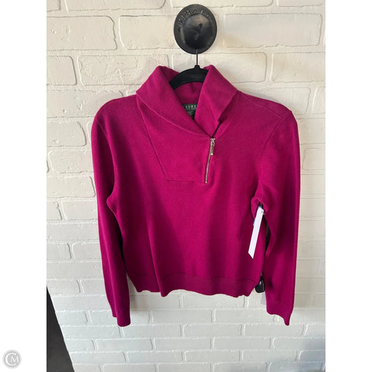 Sweater By Lauren By Ralph Lauren In Pink, Size: M