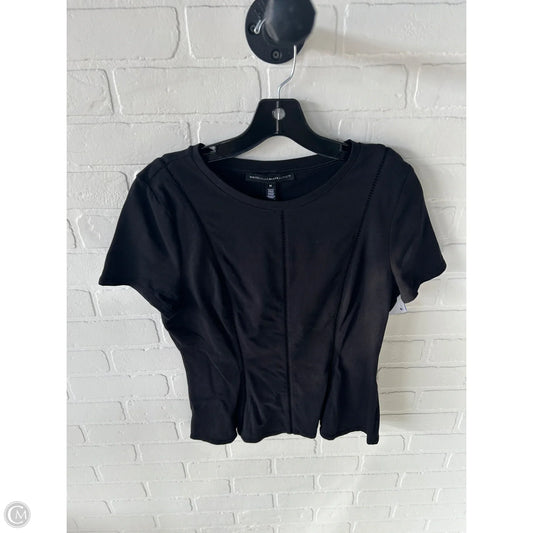 Top Short Sleeve By White House Black Market In Black, Size: M
