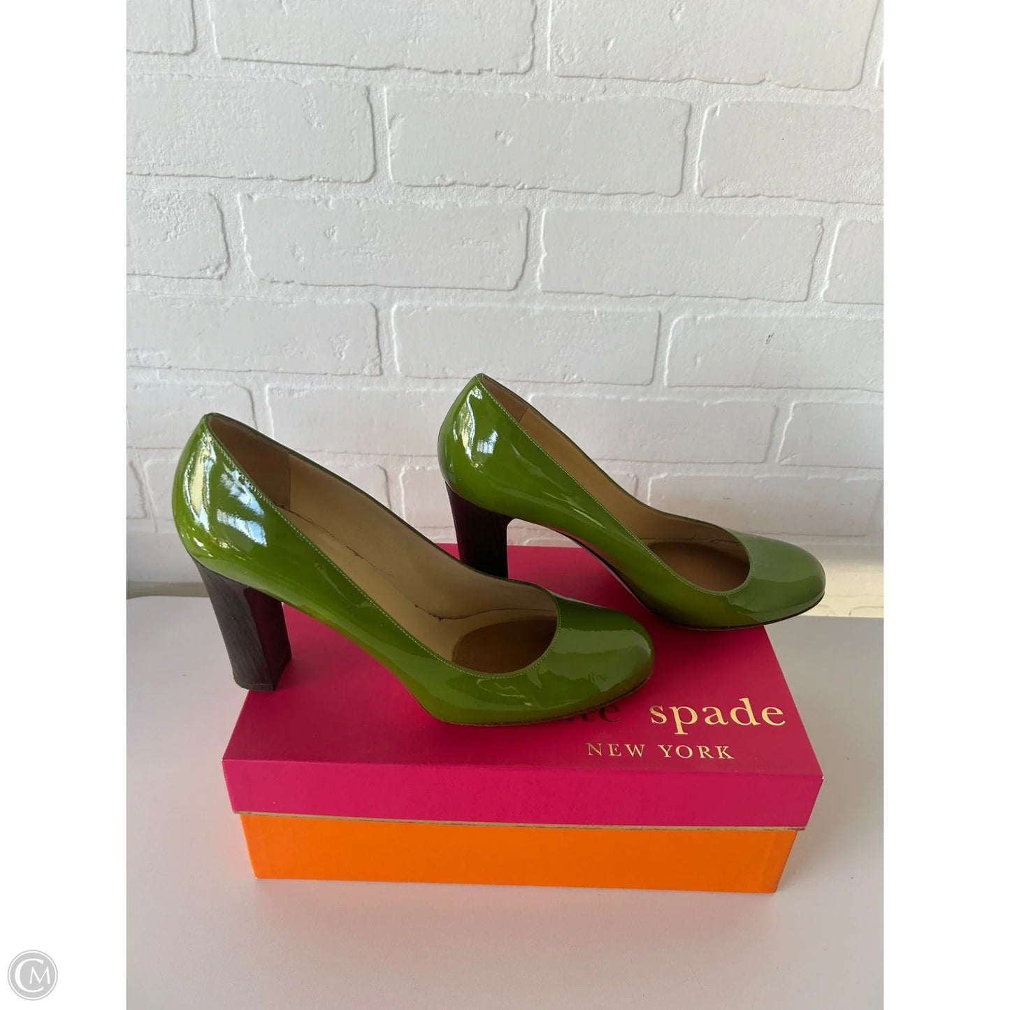 Shoes Designer By Kate Spade In Green, Size: 10