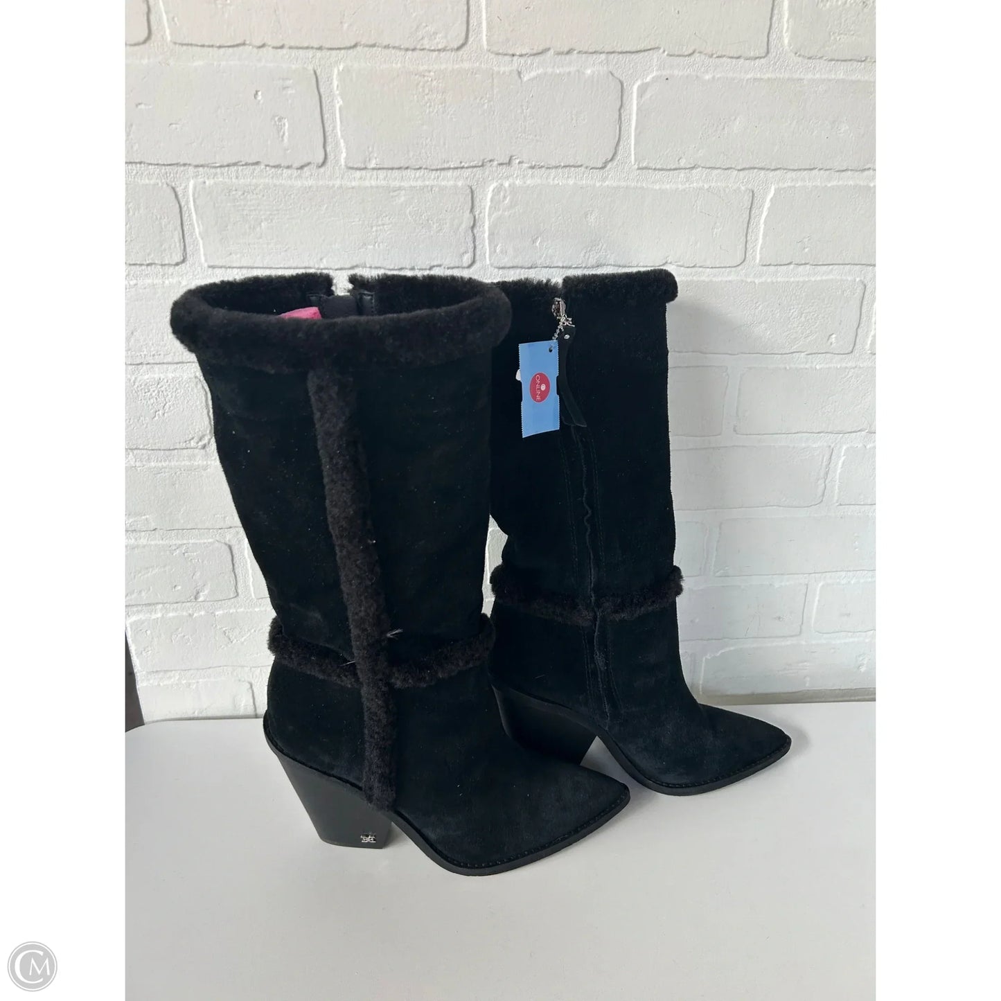 Boots Knee Heels By Sam Edelman In Black, Size: 9