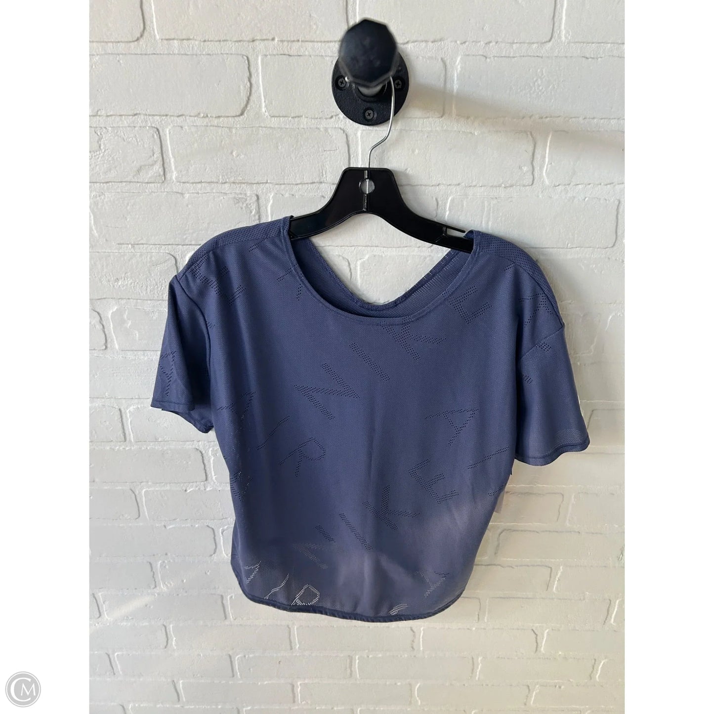 Athletic Top Short Sleeve By Nike In Blue & Purple, Size: Xs