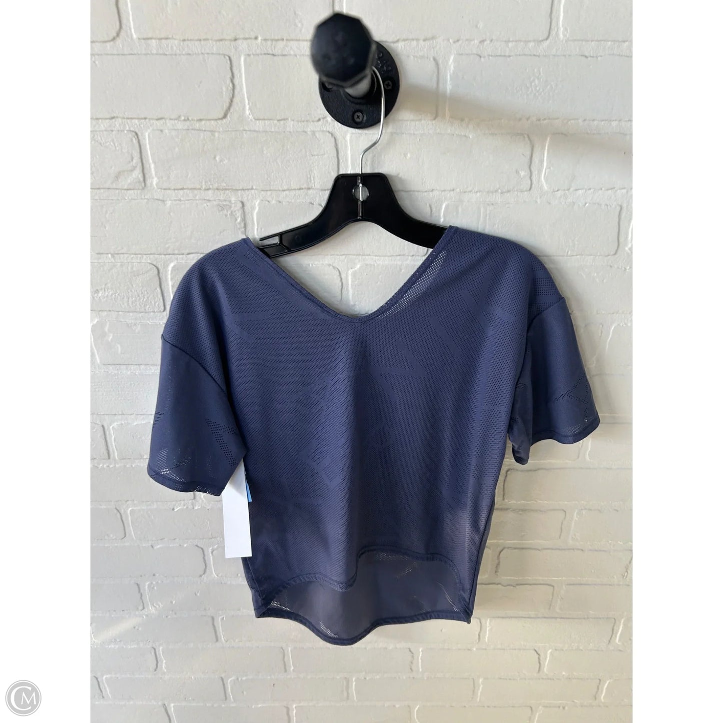 Athletic Top Short Sleeve By Nike In Blue & Purple, Size: Xs