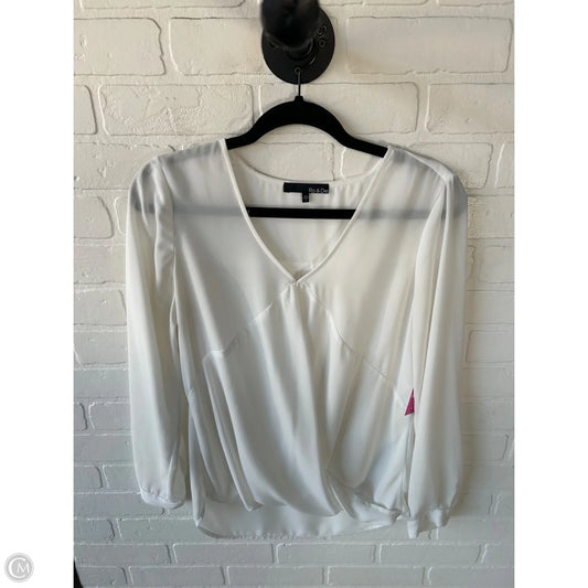 Blouse Long Sleeve By Ro & De In White, Size: S