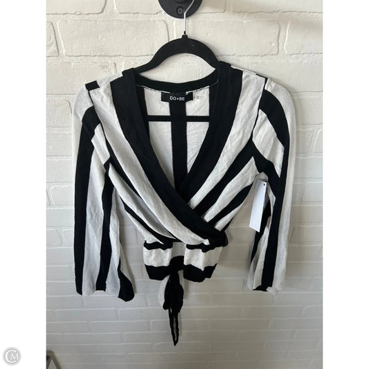 Sweater By Do + Be In Black & White, Size: S