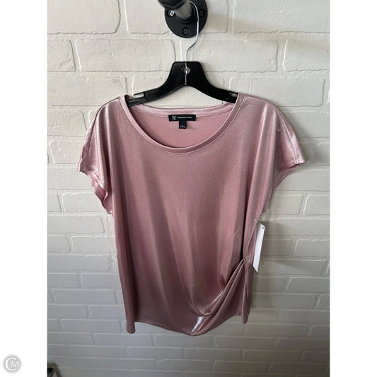 Top Short Sleeve By Inc In Pink, Size: L