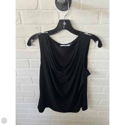 Blouse Sleeveless By Calvin Klein In Black & Blue, Size: L