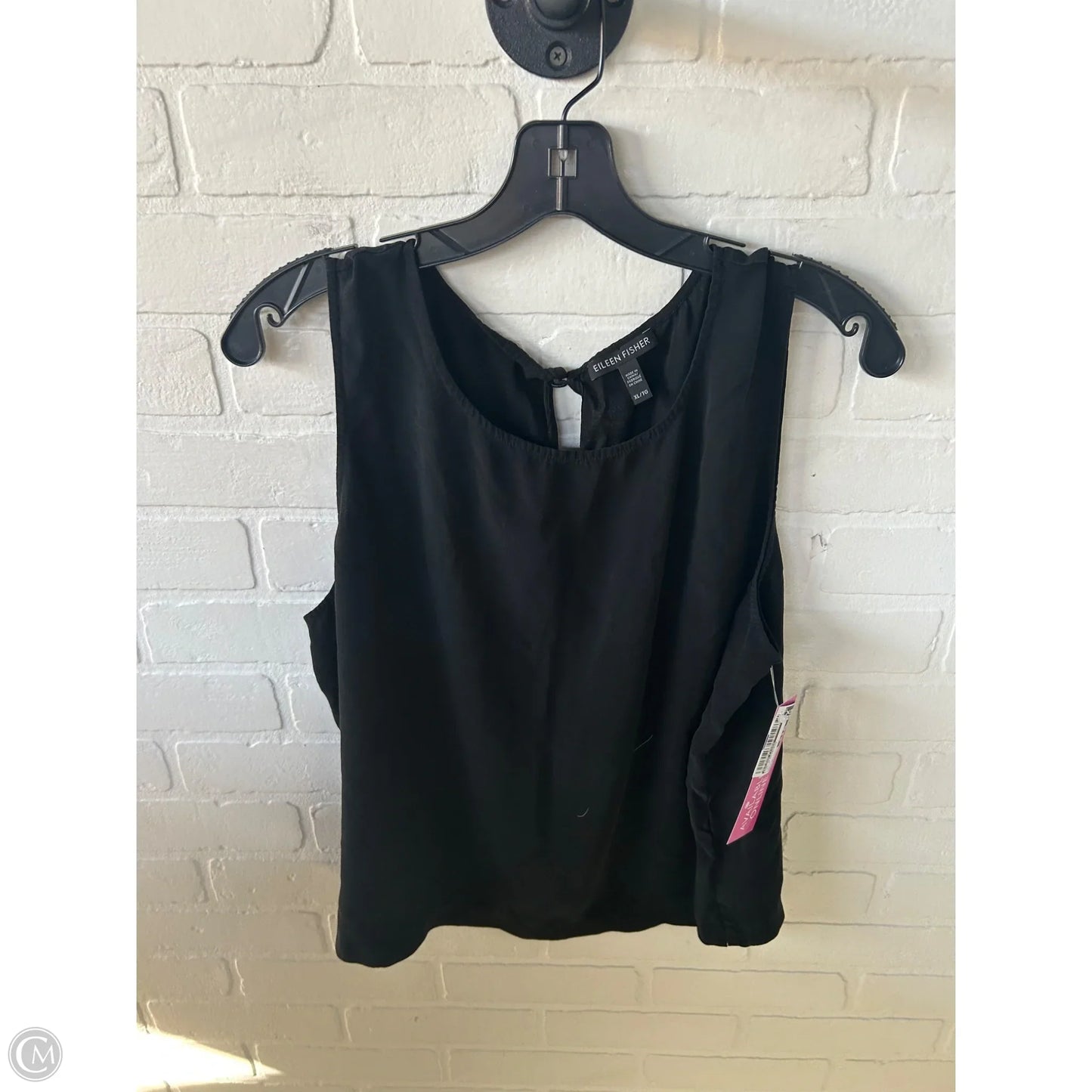Top Sleeveless By Eileen Fisher In Black, Size: Xl
