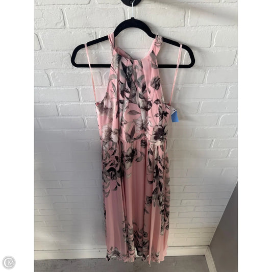 Dress Party Long By Eliza J In Grey & Pink, Size: M