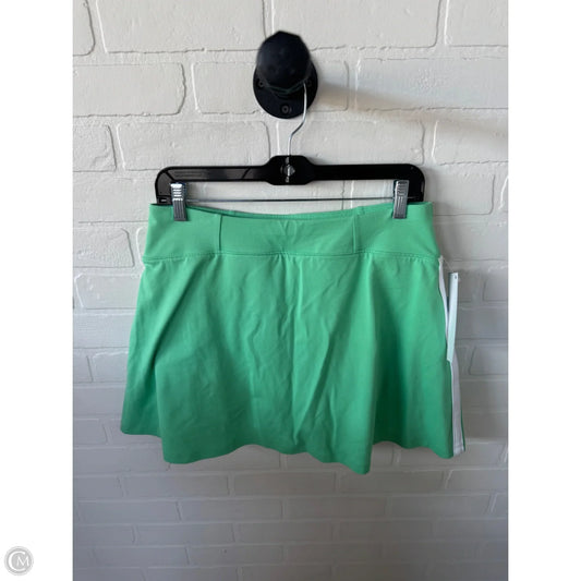 Athletic Skort By Talbots In Green & White, Size: 8p
