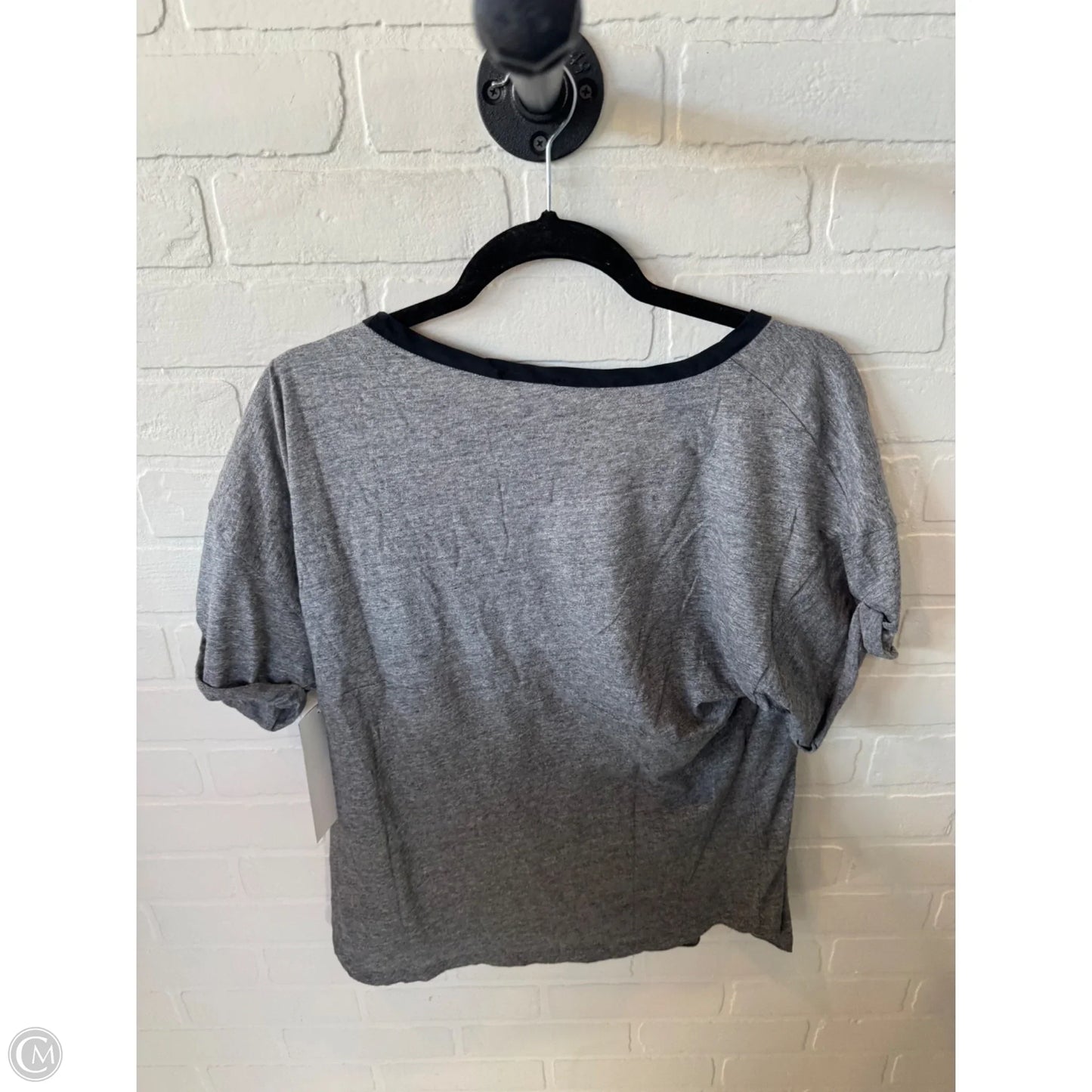 Top Short Sleeve By J. Crew In Black & Grey, Size: Xl