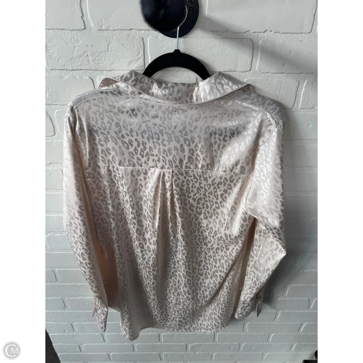 Blouse Long Sleeve By Clothes Mentor In Pink, Size: M