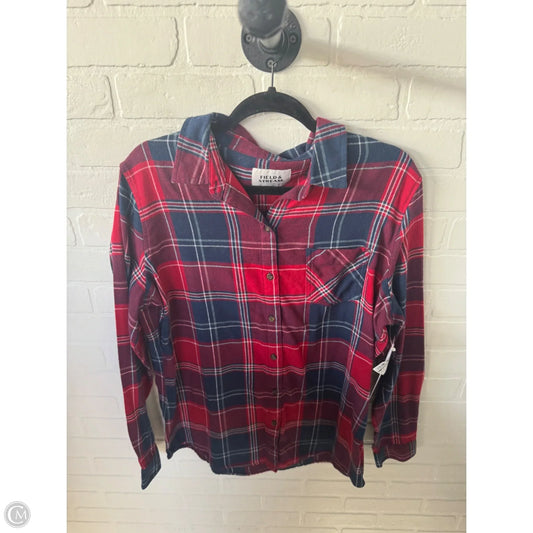 Top Long Sleeve By Clothes Mentor In Blue & Red & White, Size: Xl