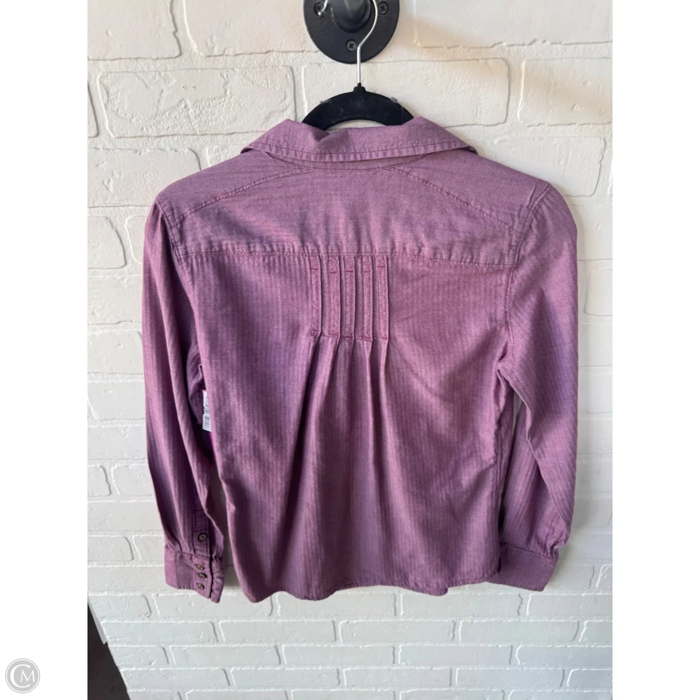 Top Long Sleeve By Natural Reflections In Purple, Size: S