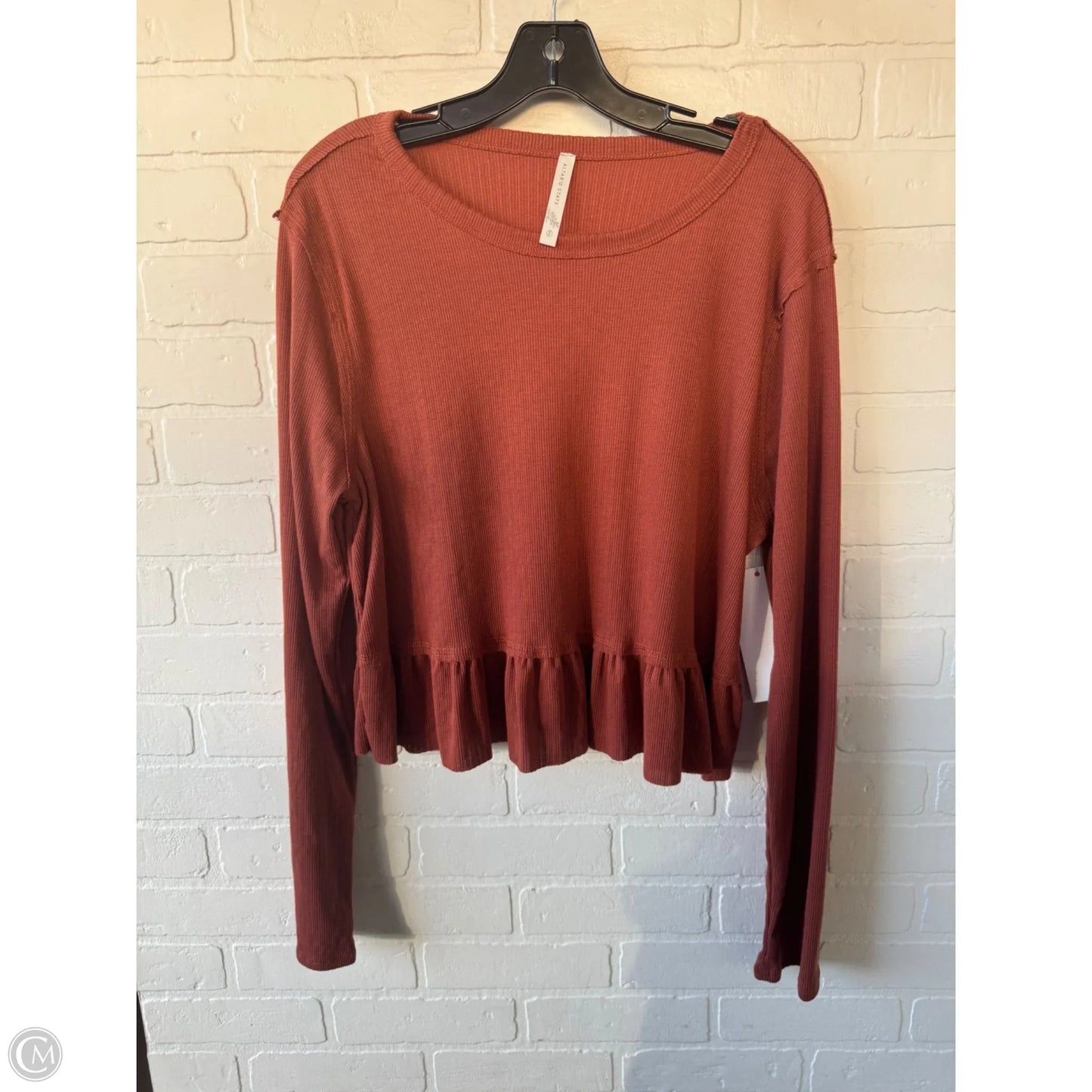 Top Long Sleeve By Altard State In Orange, Size: Xxl