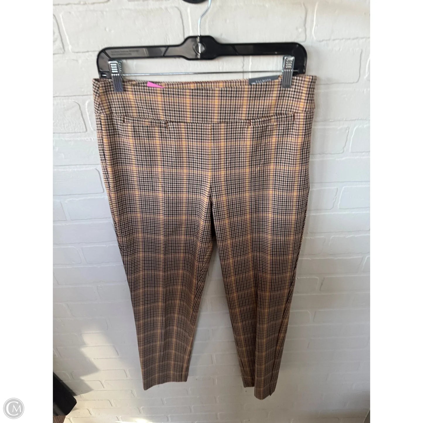 Pants Dress By Talbots In Brown & Yellow, Size: 4