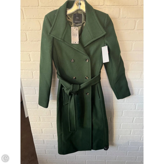 Coat Wool By Mng In Green, Size: Xxs