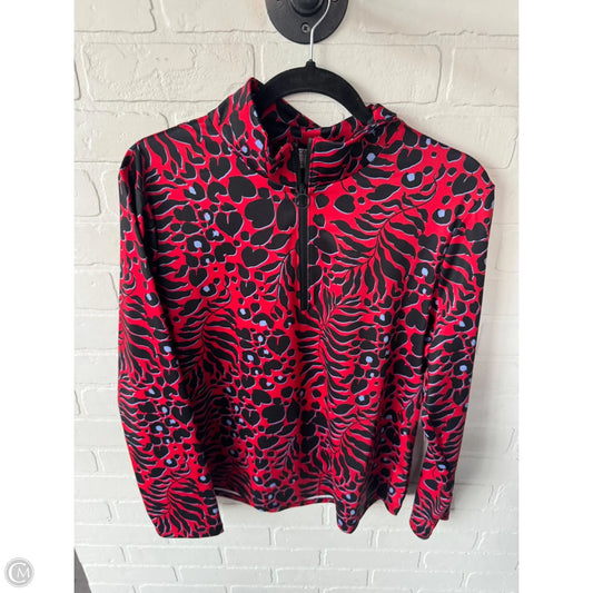 Top Long Sleeve By Chicos In Black & Red, Size: L