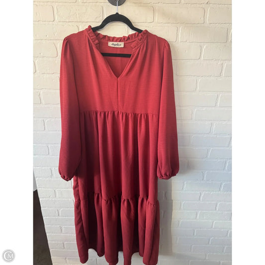 Dress Casual Midi By Haptics In Red, Size: M