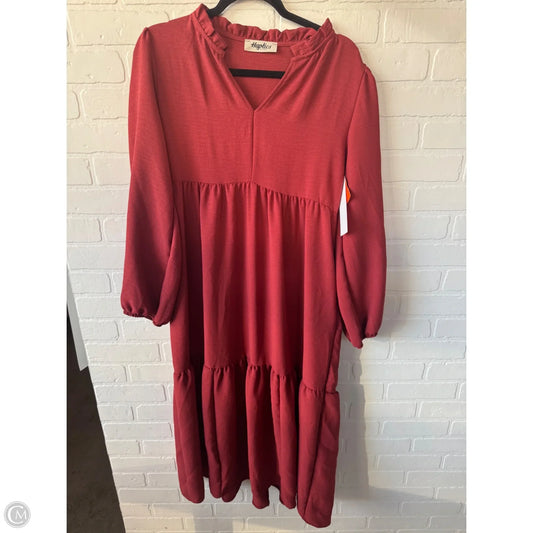 Dress Casual Midi By Haptics In Red, Size: S