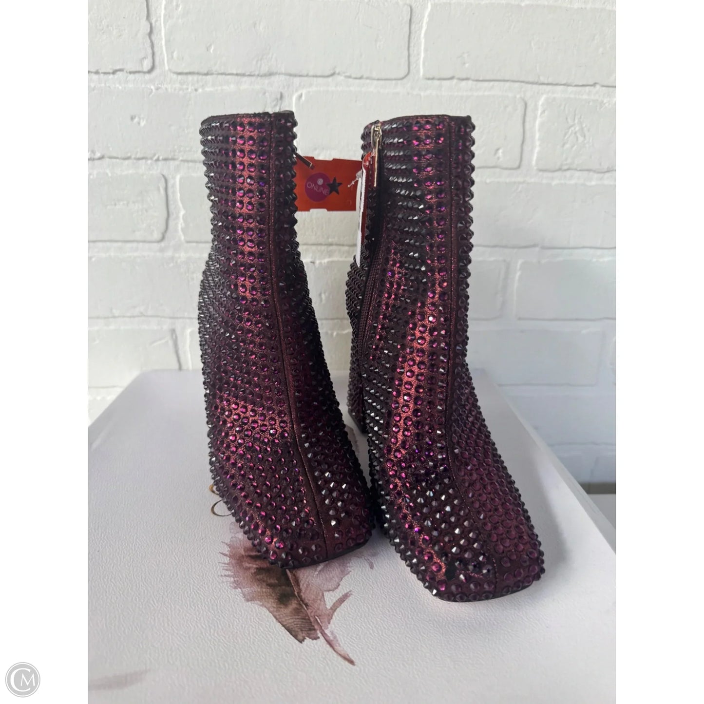 Boots Ankle Heels By Jessica Simpson In Red, Size: 6