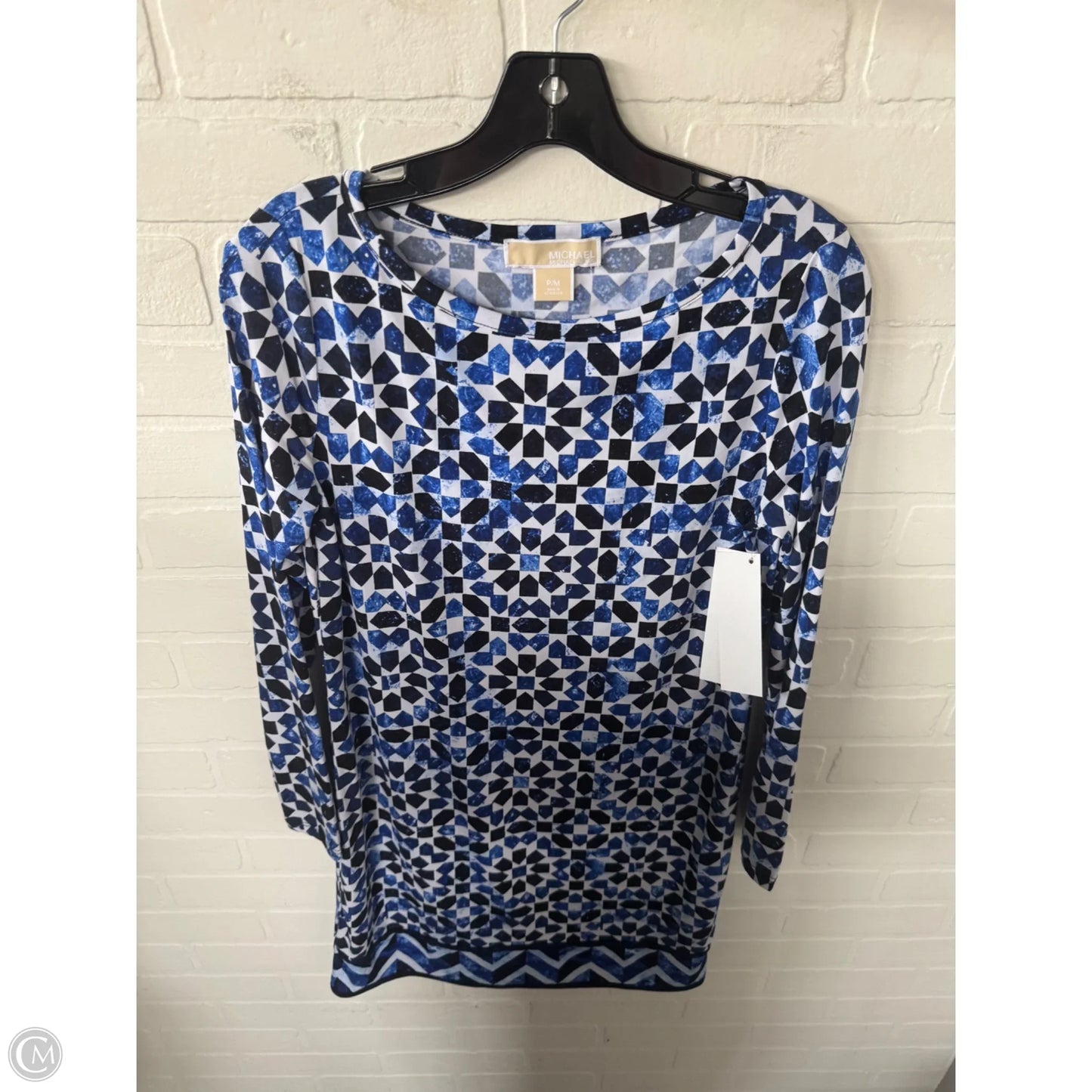 Dress Work By Michael By Michael Kors In Blue & White, Size: Mp