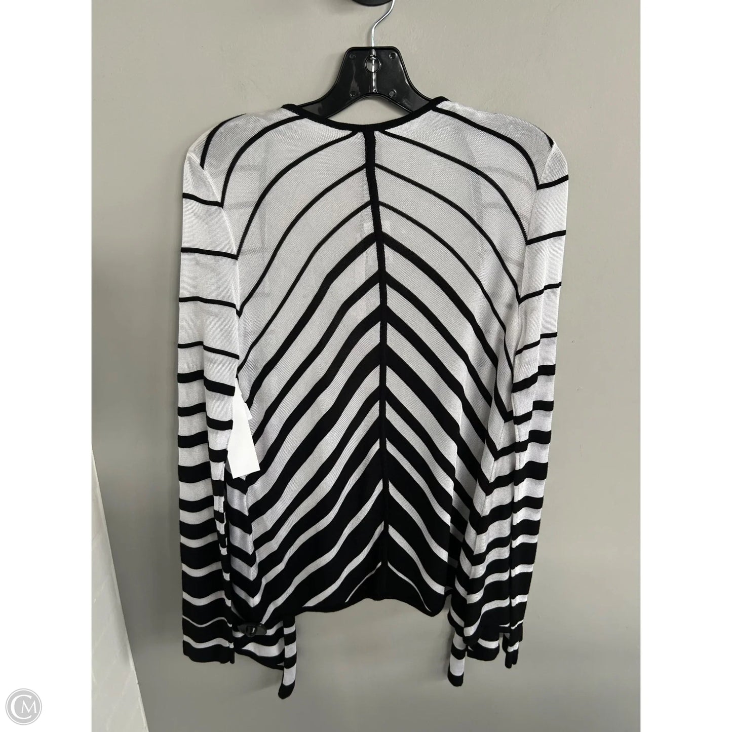 Sweater Cardigan By White House Black Market In Black & White, Size: M