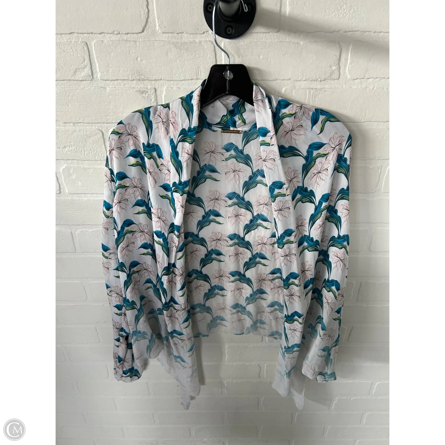 Cardigan By Magaschoni In Blue & Pink, Size: S