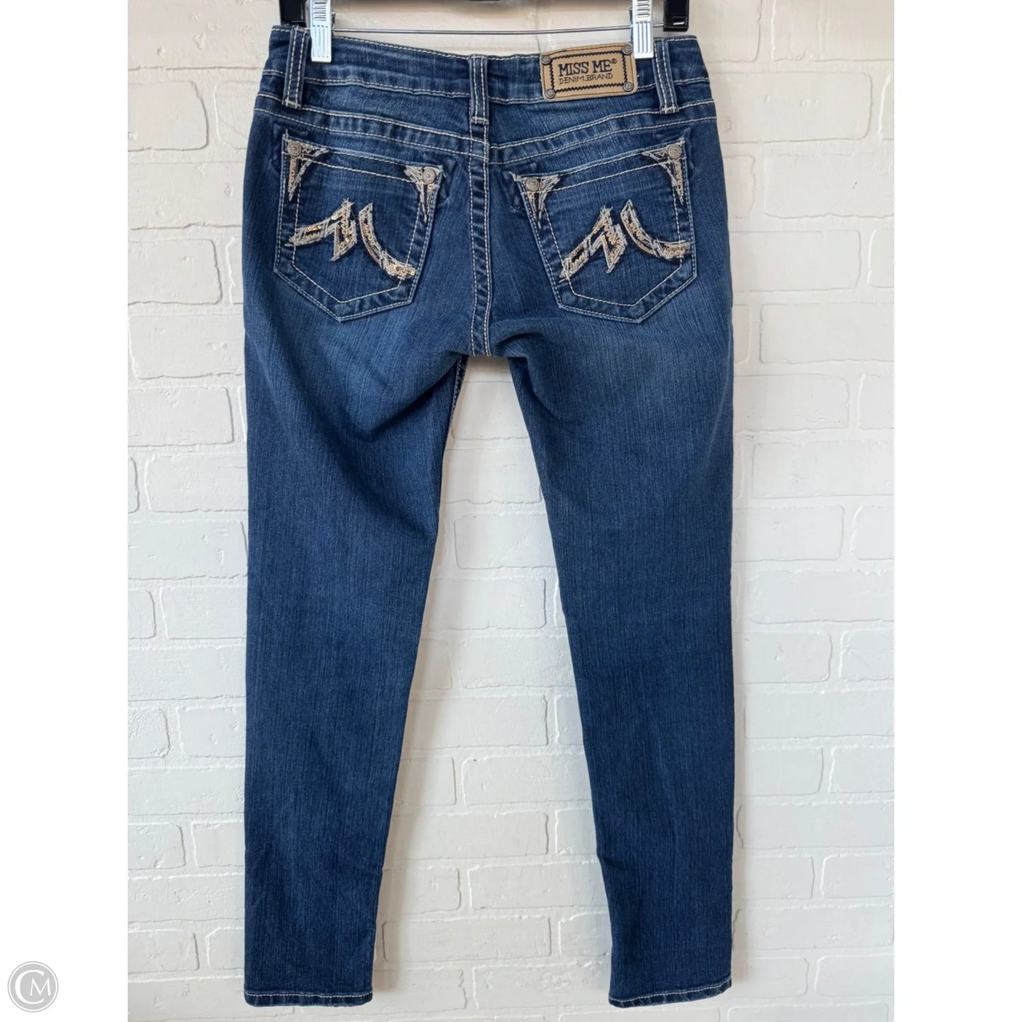 Jeans Skinny By Miss Me In Blue Denim, Size: 6