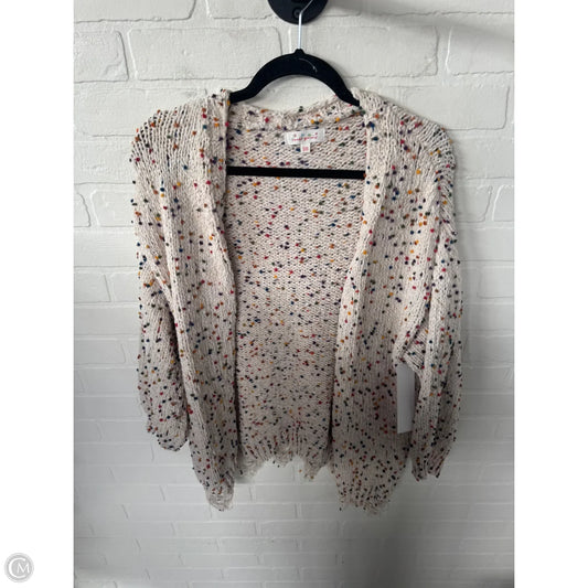 Sweater Cardigan By Clothes Mentor In Tan, Size: S