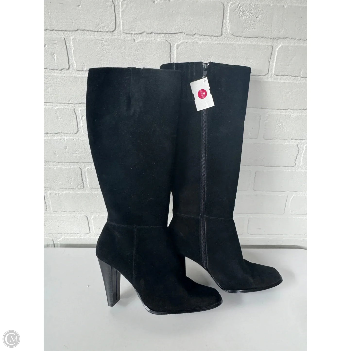 Boots Knee Heels By Newport News In Black, Size: 8