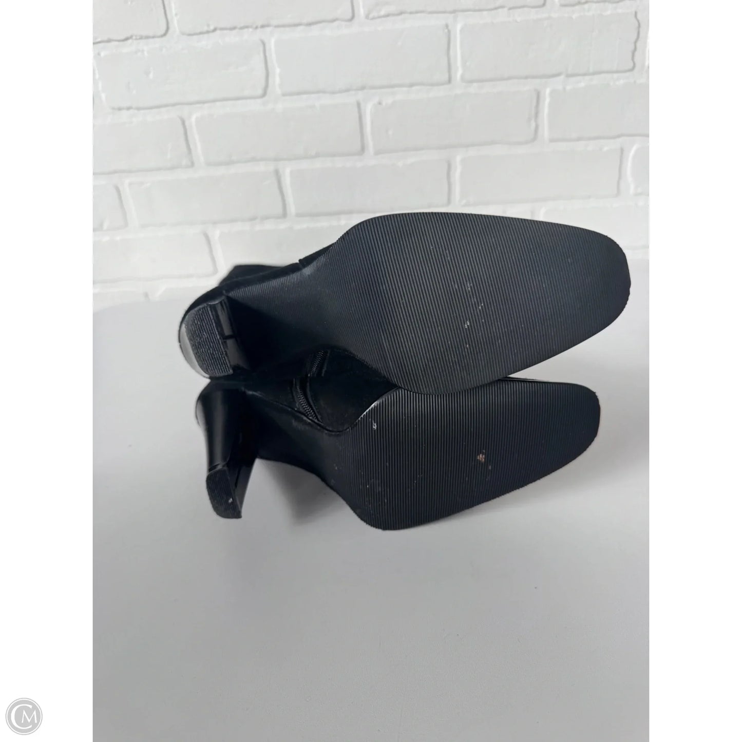 Boots Knee Heels By Newport News In Black, Size: 8