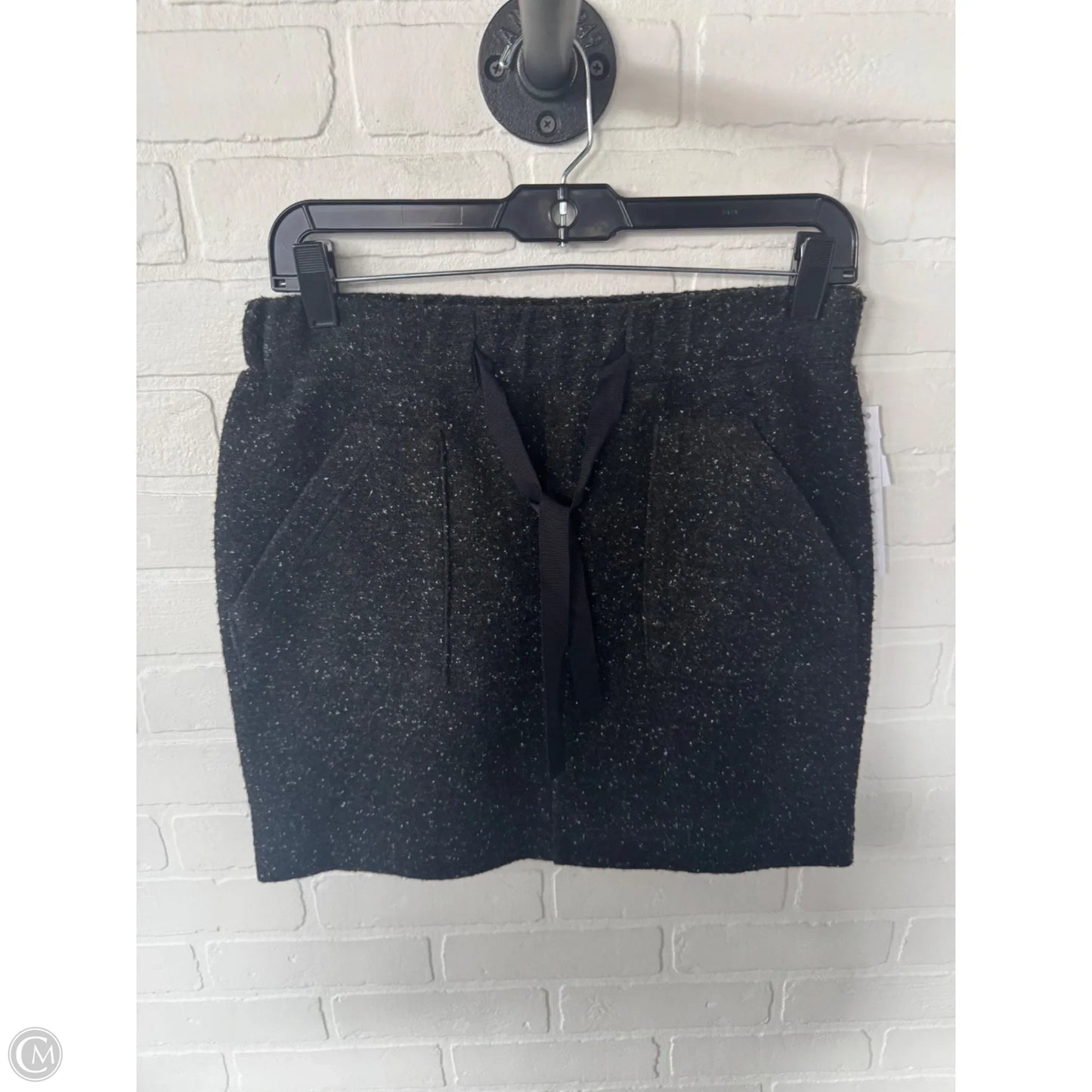 Skirt Mini & Short By Loft In Black & White, Size: 0p