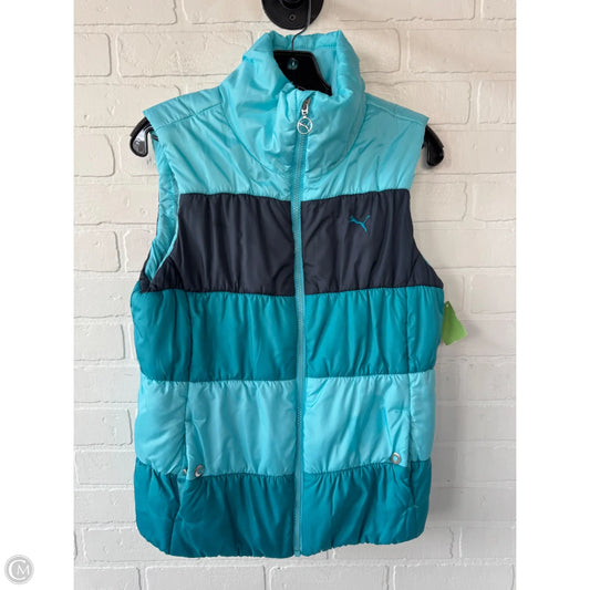 Vest Puffer & Quilted By Puma In Blue, Size: M