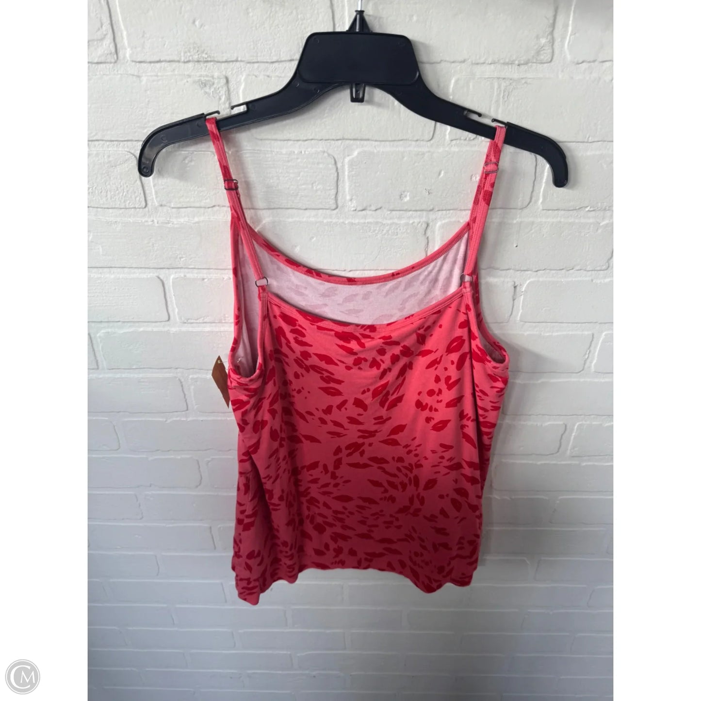 Top Sleeveless By Cabi In Pink & Red, Size: M