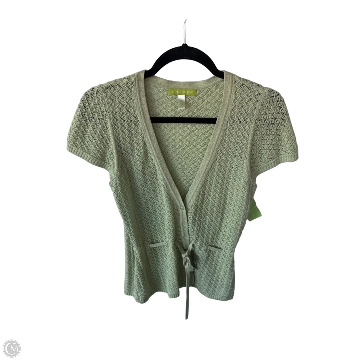 Sweater Short Sleeve By Sigrid Olsen In Green, Size: M
