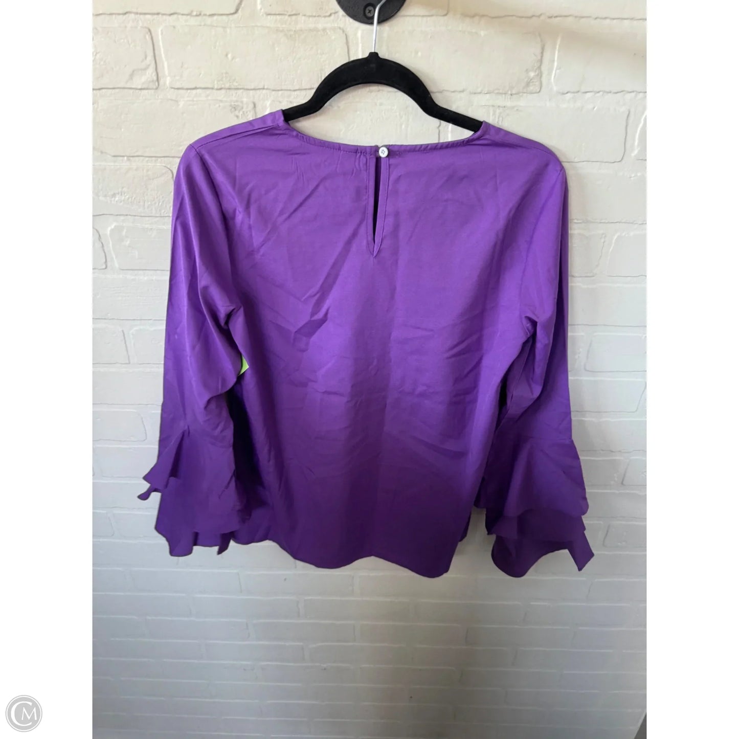 Top 3/4 Sleeve By Misslook In Purple, Size: M