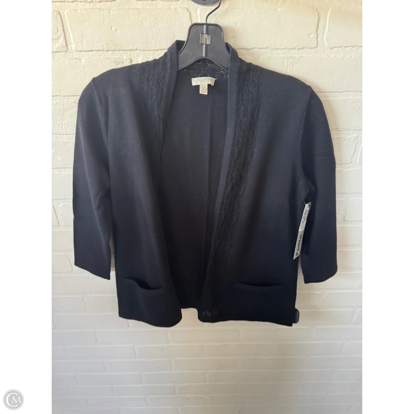 Sweater Cardigan By Talbots In Black, Size: Xsp
