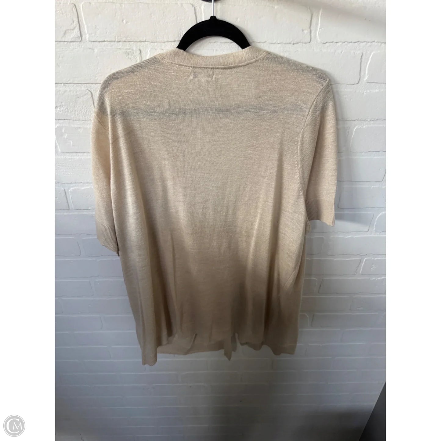 Sweater Cardigan By Croft And Barrow In Tan, Size: 2x