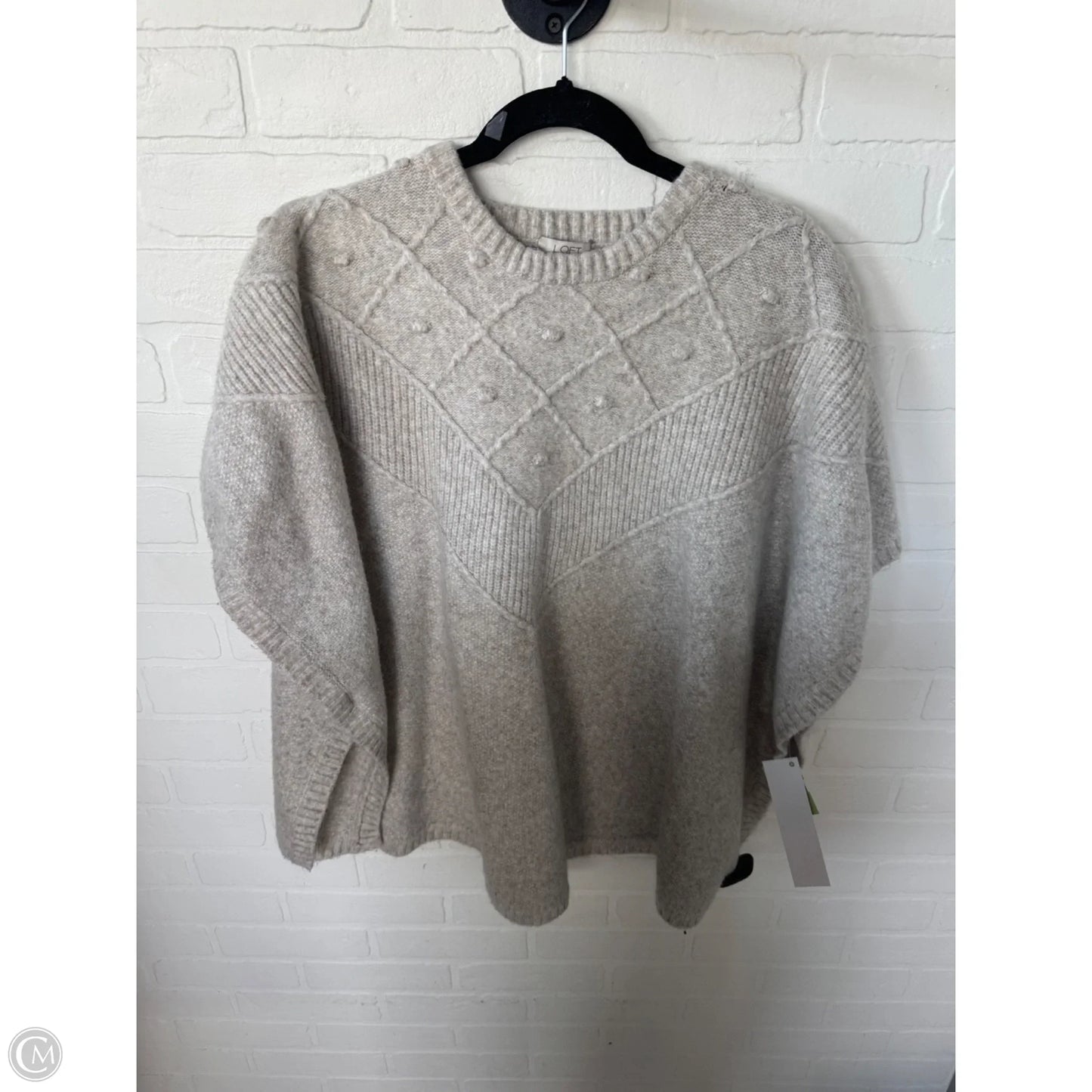 Poncho By Loft In Tan, Size: Xl