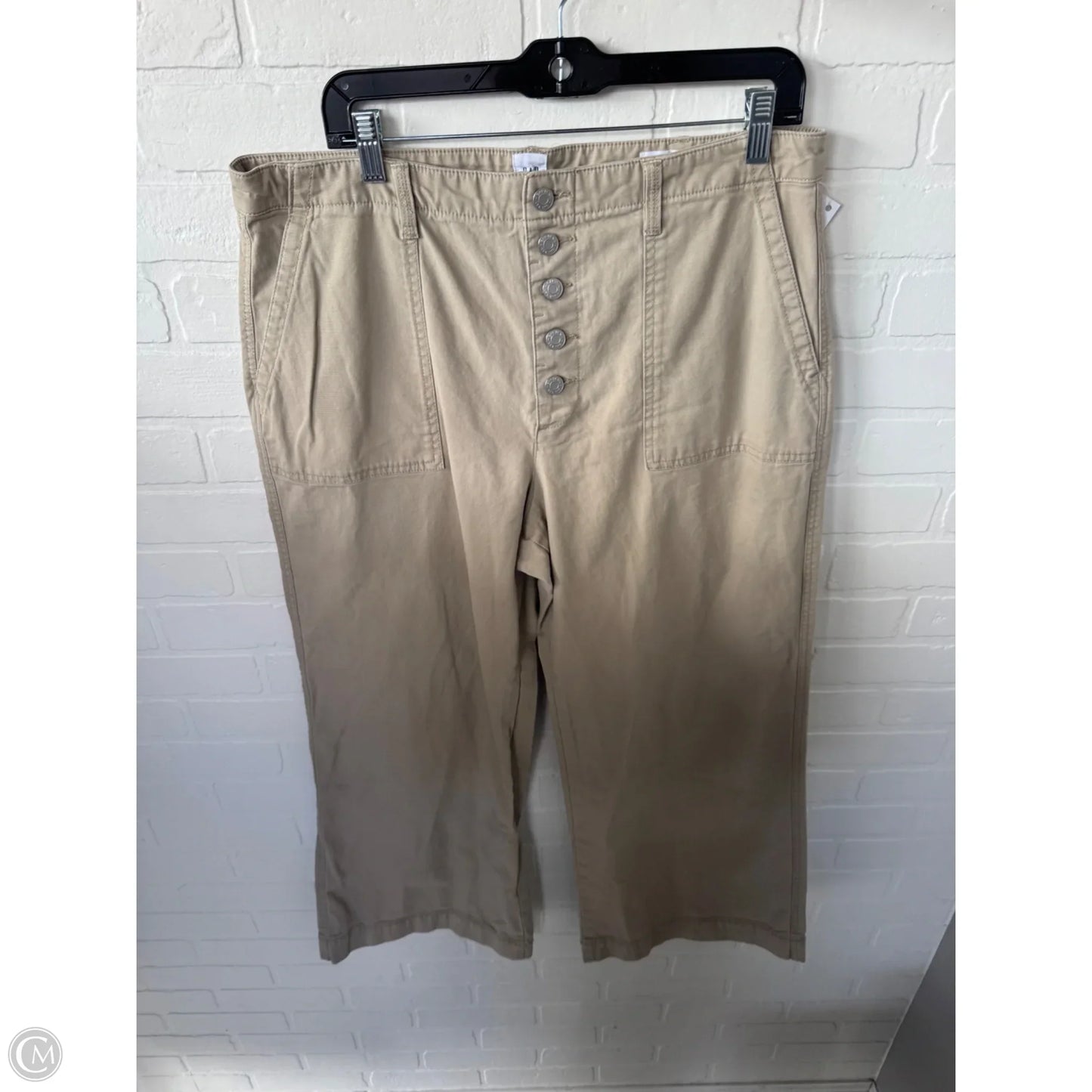 Pants Wide Leg By Gap In Tan, Size: 16