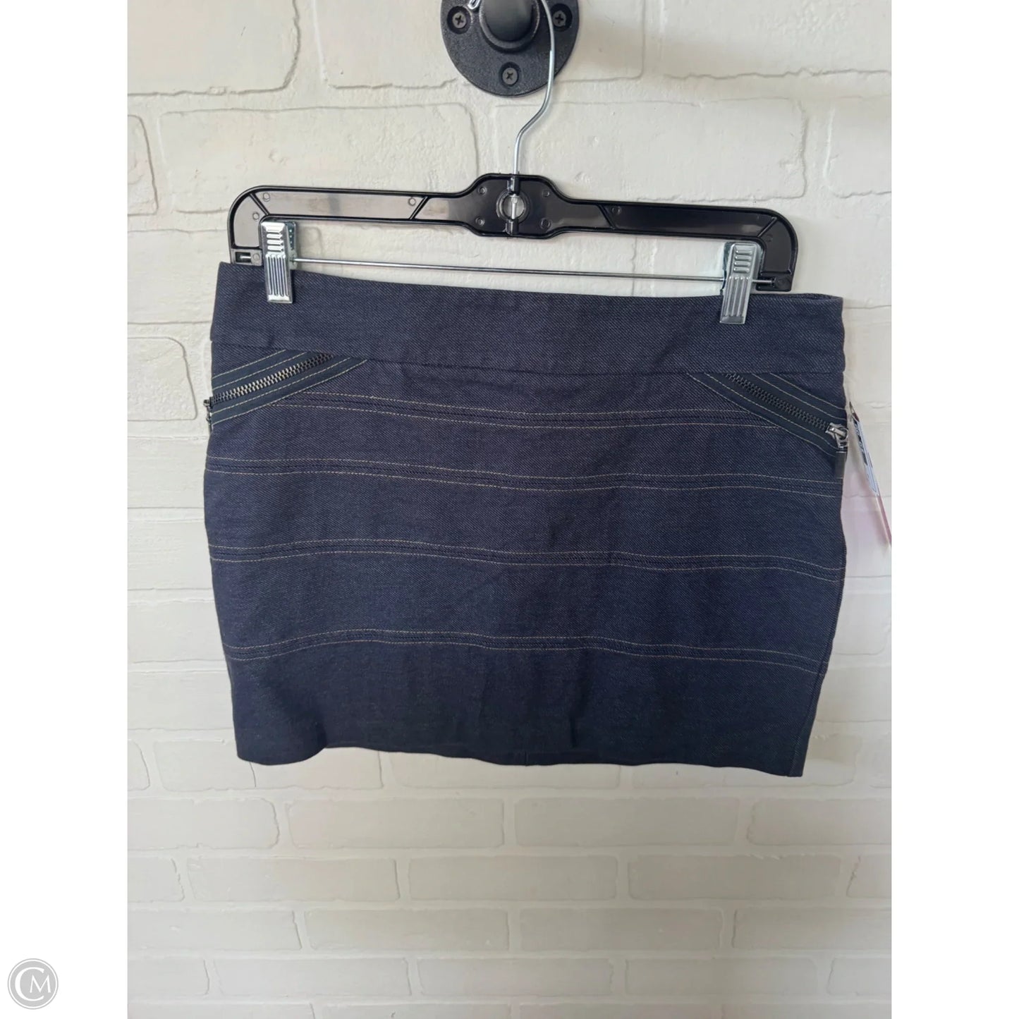 Skirt Mini & Short By Bcbgeneration In Blue Denim, Size: 10